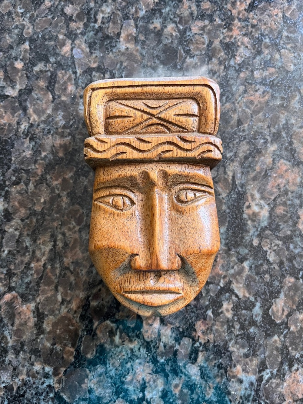 Vintage Hand Carved Wooden Honduras Mask